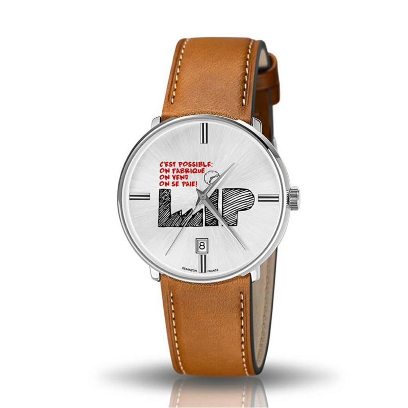 【正規品/最短即日発送】リップ 腕時計 メンズ レディース C Eest Possible〈限定品〉セ・ポッシブル シルバー ブラウンレザーベルト 671950