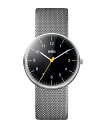 正規品 BRAUN ブラウン 腕時計 メンズ レディース Classic 38mm クラシック シルバー ブラック メッシュベルト BN0021BKSLMHG