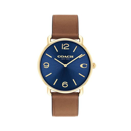 正規品 COACH コーチ 腕時計 メンズ ELLIOT エリオット ゴールド ネイビー ブラウンレザーベルト 14602644 正規品 COACH コーチ 腕時計 メンズ ELLIOT エリオット ゴールド ネイビー ブラウンレザーベルト 14602644