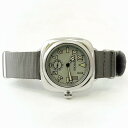 M.R.M.W. モントルロロイミリタリーウォッチ 腕時計 メンズ レディース Cushion watch クッションウォッチ カリフォルニアダイヤル スモーキーグレー/グレー ナイロンNATOベルト