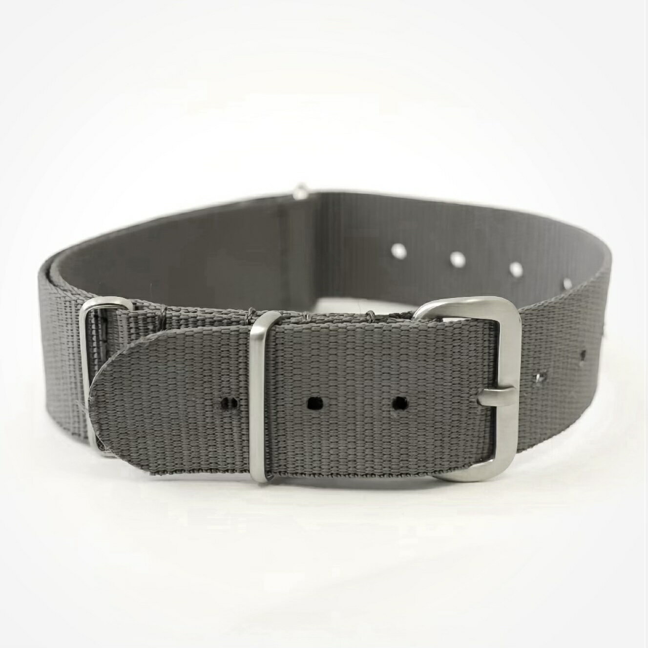 M.R.M.W.×KEYFORD【復刻ミリタリー腕時計】クッションウォッチ / Cushion watch - [カリフォルニアダイヤル スモーキーブラック / グレー ナイロンNATOベルト]