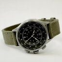 M.R.M.W. モントルロロイミリタリーウォッチ 腕時計 メンズ レディース TYPE A タイプエー A15 エラプスタイムウォッチ/オリーブ 布ベルト