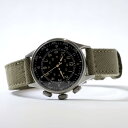 M.R.M.W. モントルロロイミリタリーウォッチ 腕時計 メンズ レディース TYPE A タイプエー A15 エラプスタイムウォッチ/グリーン 布ベルト
