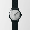 【正規品/最短即日発送】サザレ 腕時計 メンズ レディース SK01 ブラック ホーニングフィニッシュ ホワイトダイヤル/ステンレス ブラック メッシュベルト ...