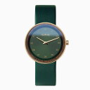 正規品 VEJRHOJ ヴェアホイ ベアホイ 木製腕時計 メンズ レディース Emerald 40mm エメラルド グリーン レザーベルト ウォールナット VW-4020