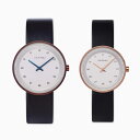 正規品 VEJRHOJ ヴェアホイ ベアホイ 木製腕時計 ペアウォッチ メンズ レディース ARCTIC 40mm&34mm アークティック ブラック レザーベルト ポプラ VW-4030-3440