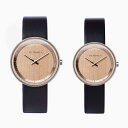 【正規品/最短即日発送】ヴェアホイ 木製腕時計 ペアウォッチ メンズ レディース The MAPLE 40mm&34mm メープル ブラック レザーベルト VW...