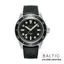 バルチック BALTIC WATCHES アクアスカーフ チタニウム41 ブラック トロピックラバーベルト メンズ 男性用 腕時計