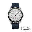 バルチック BALTIC WATCHES アクアスカーフ ホワイトブラック オートマチック ブルートロピックラバーベルト メンズ 男性用 腕時計