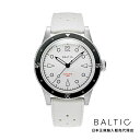 バルチック BALTIC WATCHES アクアスカーフ ホワイトブラック オートマチック ホワイトトロピックラバーベルト メンズ 男性用 腕時計