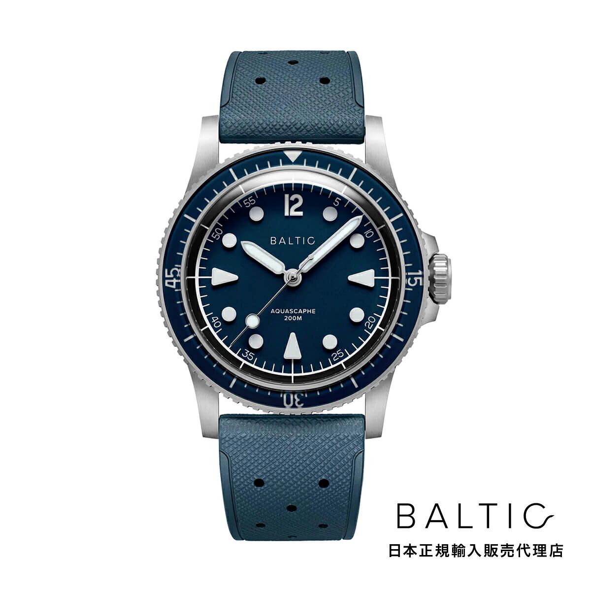 BALTIC WATCHES / バルチック アクアスケープ Aquascaphe MK2 Blue 37mm ラバーストラップ