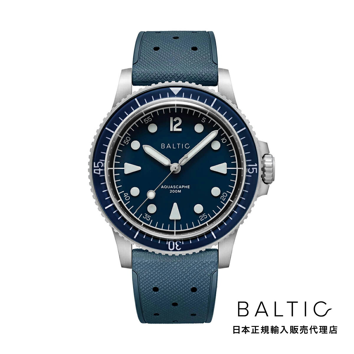 BALTIC WATCHES / バルチック アクアスケープ Aquascaphe MK2 Blue 39.5mm ラバーストラップ