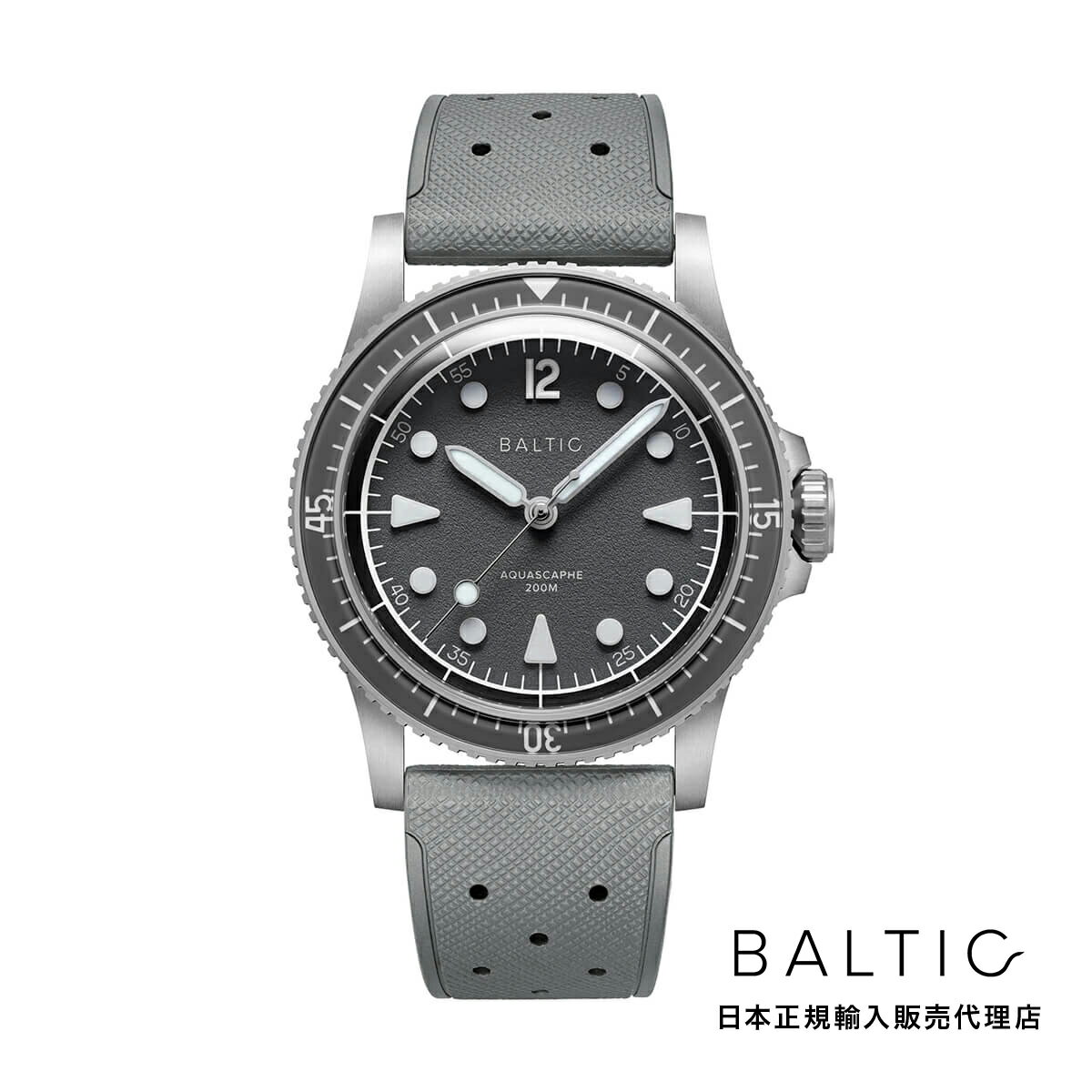BALTIC WATCHES / バルチック アクアスケープ Aquascaphe MK2 Grey 37mm ラバーストラップ
