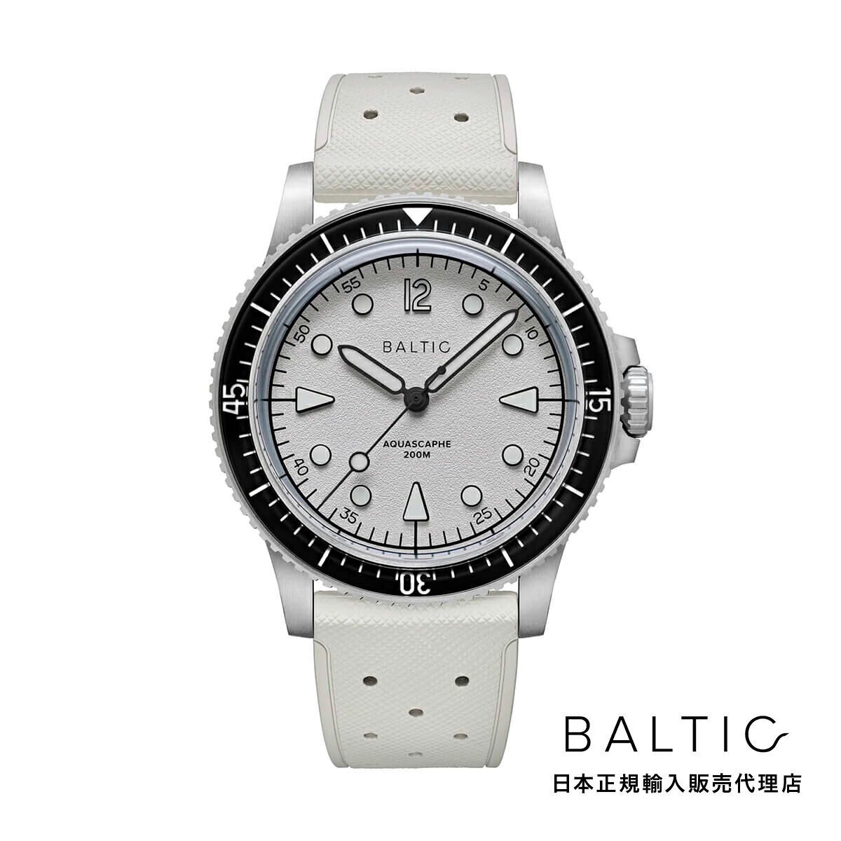 BALTIC WATCHES / バルチック アクアスケープ Aquascaphe MK2 WarmSilver 39.5mm ラバーストラップ