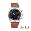 楽天H°M’S” WatchStoreバルチック BALTIC WATCHES バイコンパックス 003 ブルーギルト スケルトンバック ライオン レザーベルト メンズ 男性用 腕時計