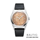 [9/14 10:00～9/18 9:59]P5倍＆最大1000円クーポン★バルチック BALTIC WATCHES HMS 003 サーモン スケルトンバック ブラックサフィアーノ レザーベルト メンズ 男性用 腕時計