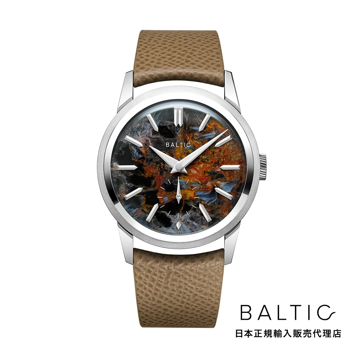 BALTIC WATCHES / バルチック プリズミック ストーン ピーターサイト シグネチャー カーブド キャメル レザーストラップ