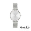 Calvin Klein カルバンクライン 日本総輸入代理 腕時計 レディース ブランド タイムレス 28MM シルバー サンレイ ダイヤル メッシュ