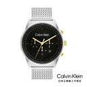 Calvin Klein カルバンクライン 日本総輸入代理 腕時計 メンズ ブランド インプレッシブ 44MM ブラック ダイヤル SS メッシュ