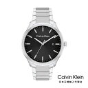 Calvin Klein カルバンクライン 日本総輸入代理 腕時計 メンズ ブランド ディファイン 43MM ブラック ダイヤル SS ブレスレット