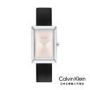 Calvin Klein カルバンクライン 日本総輸入代理 腕時計 レディース ブランド スタイルド 22.5MM ブラッシュ ダイヤル ブラック レザー
