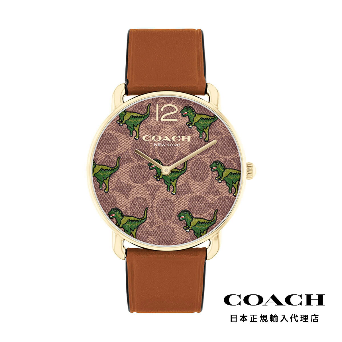 COACH コーチ 腕時計 レディース ブランド エリオット 36mm GP レクシー シグネチャー ダイヤル サドル レザー