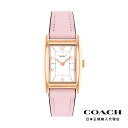 COACH / コーチ リース 24x35mm CG ホワイト サテン ダイヤル ブラッシュ レザー