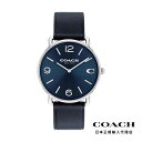 COACH コーチ 腕時計 メンズ ブランド エリオット 40mm SS ネイビー サンレイ ダイヤル ミッドナイト ネイビー レザーストラップ