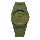 D1 MILANO 日本公式ストア 腕時計 メンズ ブランド D1ミラノ ディーワンミラノ ポリカーボン カラーブロック ミリタリーグリーン グリーン ダイアル 緑 緑文字盤