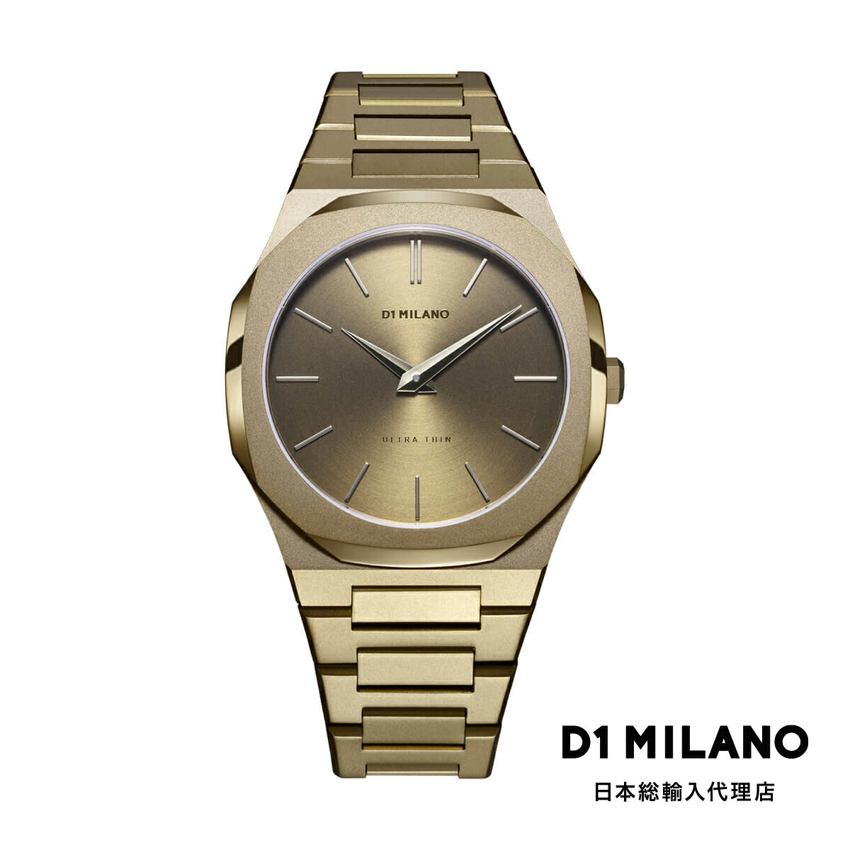 D1 MILANO 日本公式ストア 腕時計 メンズ ブランド D1ミラノ ディーワンミラノ ウルトラ シン ダスキーグリーン