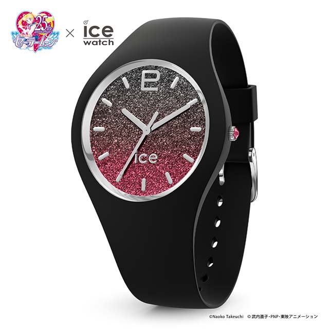 アイスウォッチ ICE-WATCH 美少女戦士セーラームーン×アイスウォッチ ムーンライトコラボレーション セーラープルート モデル スモール 腕時計 アニメ コラボ レディース レッド グラデーション ブラック グッズ 冥王せつな