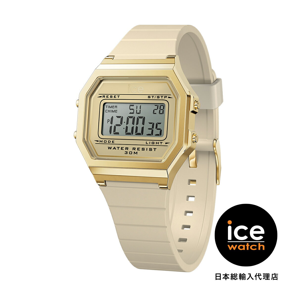 ICE-WATCH / アイスウォッチ ICE digit retro アーモンドスキン スモール