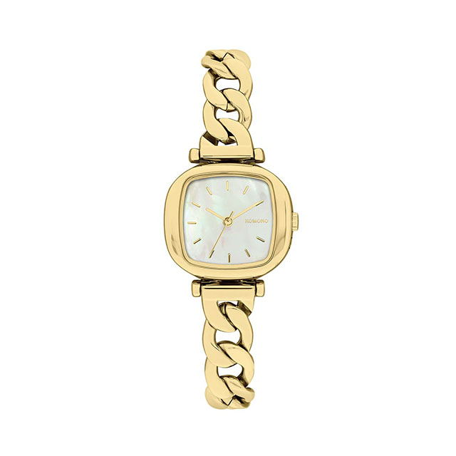 コモノ KOMONO 日本公式ストア マネーペニー リヴォルト ゴールド ホワイト 腕時計 レディース 女性 チェーンベルト メタルベルト 白文字盤 四角 正方...