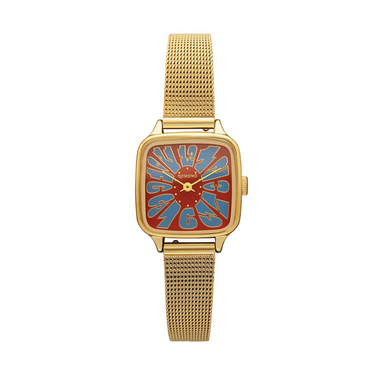 KOMONO / コモノ ケイト フラワー ロワイヤル - ゴールド マルーン ブルー