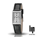 リップ リップ LIP 日本公式ストア チャーチル T18 ダイヤモンド シルバー ブラックレザー 腕時計 レディース ブランド スクエア