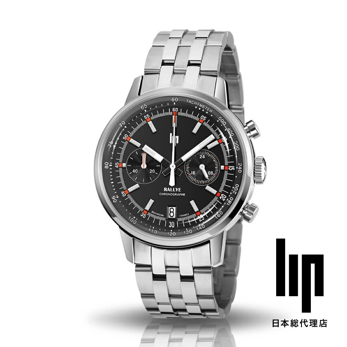 楽天H°M’S” WatchStoreリップ LIP 日本公式ストア ノーティック 3 39MM マットブラック ステンレススチール 腕時計 メンズ ブランド