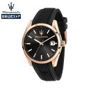 Maserati / マセラティ アトラツィオーネ 43mm ブラックダイヤル ブラック ラバーストラップ