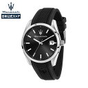 Maserati / マセラティ アトラツィオーネ 43mm ブラック ダイヤル ブラック ラバーストラップ