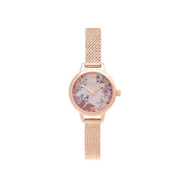 OliviaBurton【オリビアバートン】ブリティッシュブルームズミディダイヤルローズゴールドブレスレット