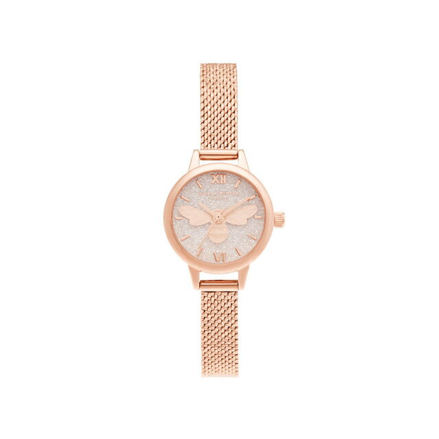 安い購入 オリビアバートン 日本総代理店 レディース 腕時計 Olivia Burton ラッキー ビー グリッター ミニダイヤル ローズゴールド ブークレ メッシュ 母の日 ギフト フレッシャーズ 日本最大級 Mffertilidademasculina Com Br