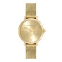 オリビアバートン 日本総代理店 腕時計 レディース ブランド ラウンド アナログ Olivia Burton シグネチャー 28mm ビー ウルトラ スリム ゴールド メッシュ