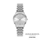 OLIVIA BURTON / オリビア・バートン クラシックス - 32mm クラシック スワール シルバー ホワイト サンレイ ブレスレット