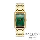 OLIVIA BURTON / オリビア・バートン クラシックス - 23mm グローブ フォレストグリーン&ゴールドブレスレット