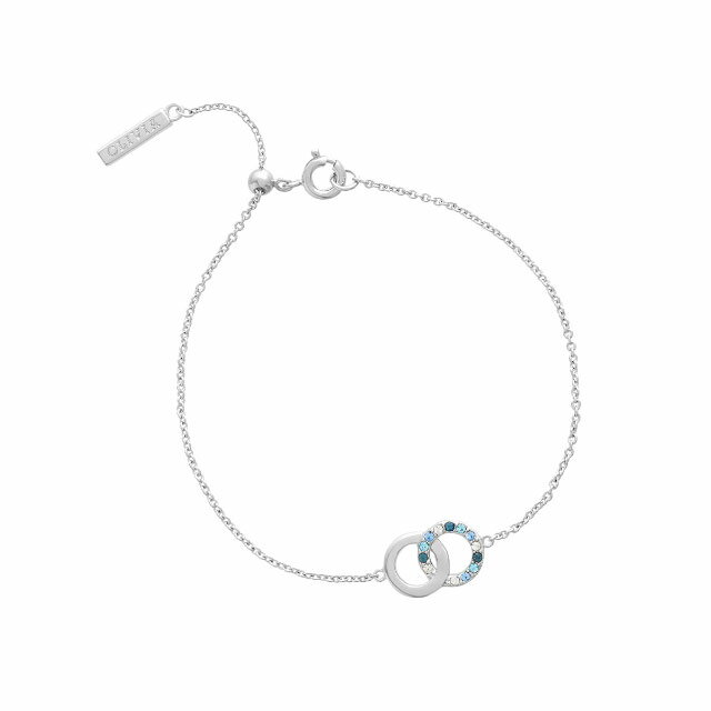 OliviaBurton【オリビア・バートン】【HMS限定ギフトセット】ワンダーランド-ミディブルークリスタルシルバーメッシュamp;ブルークリスタルブレスレット