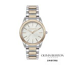 OLIVIA BURTON / オリビア・バートン クラシック - 34mm グロウフル ホワイト&シルバー ローズゴールド ブレスレット