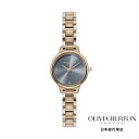 OLIVIA BURTON / オリビア・バートン クラシック - ミニ チョークブルー&ローズゴールド ブレスレット