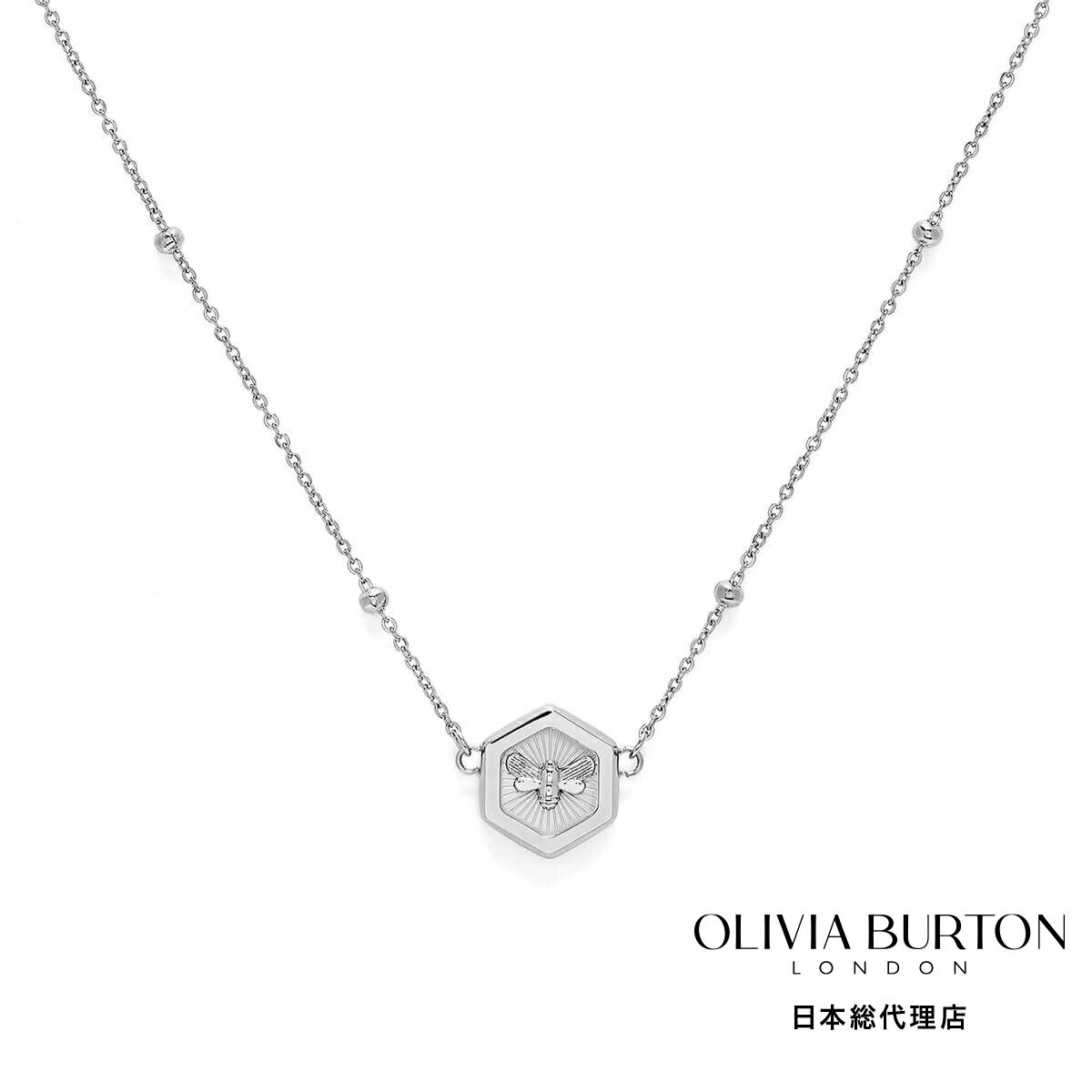 オリビアバートン 日本総代理店 レディース アクセサリー ブランド Olivia Burton ミニマ ビー シルバー ペンダント ネックレス