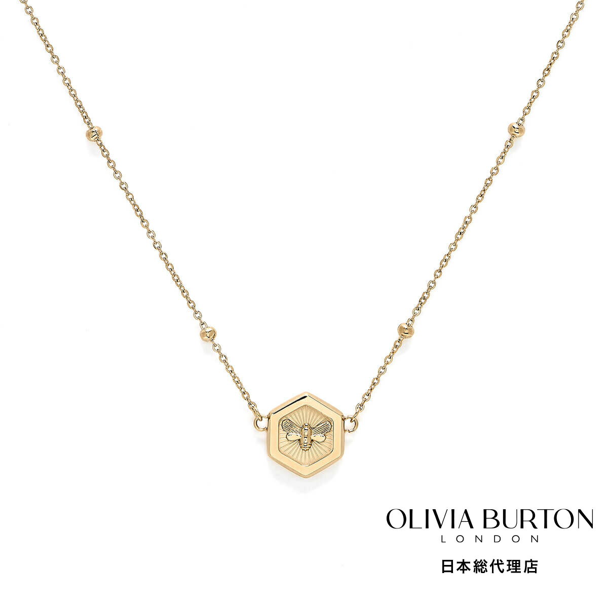 オリビアバートン 日本総代理店 レディース アクセサリー ブランド Olivia Burton ミニマ ビー ゴールド ペンダント ネックレス