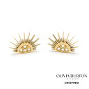 OLIVIA BURTON / オリビア・バートン シグネチャー - セレスティアル サン ゴールドコーティング ピアス