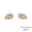 OLIVIA BURTON / オリビア・バートン シグネチャー - セレスティアル サン ローズゴールドコーティング ピアス